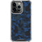 Blue Street Camo iPhone 14 Pro Clear Case
